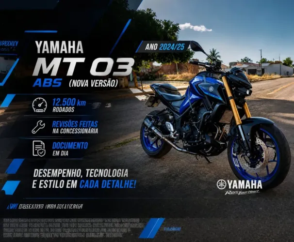 MT 03 ABS (nova versão) 2025