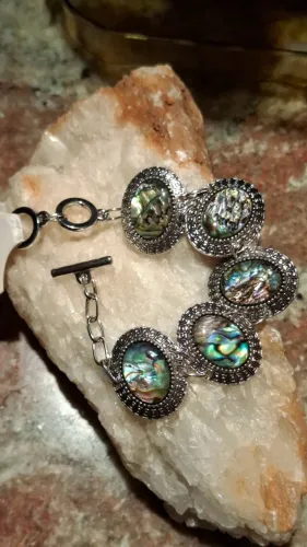 Pulseira abalones natural