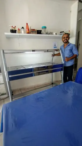 BUFFET SELF SERVICE INOX 08 CUBAS TÉRMICO IBET 