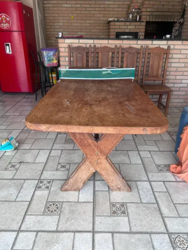 Mesa madeira Para Área Gourmet