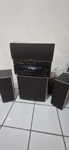 Sistema Home Theater Polk Audio Completo - Som de Alta Qualidade