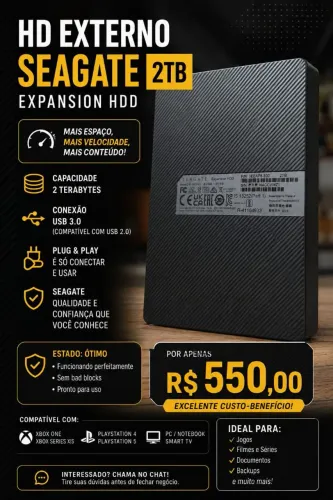 Hd Externo Seagate 2tb