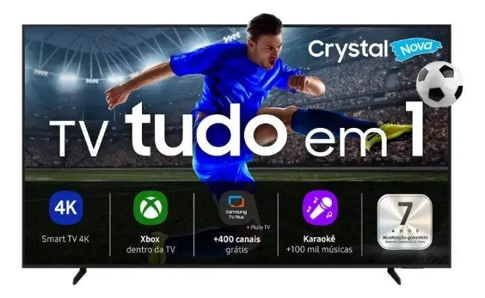 SMART TV Samsung Crystal UHD 4K 55" - NOVA, LACRADA E COM NOTA FISCAL