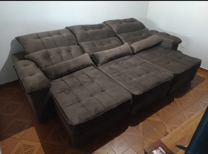 Sofá retrátil reclinável poollyyana 2,90