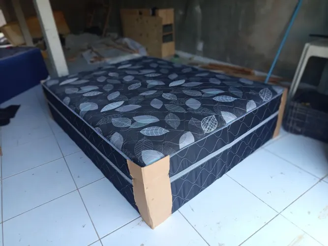 Cama box casal espuma d33