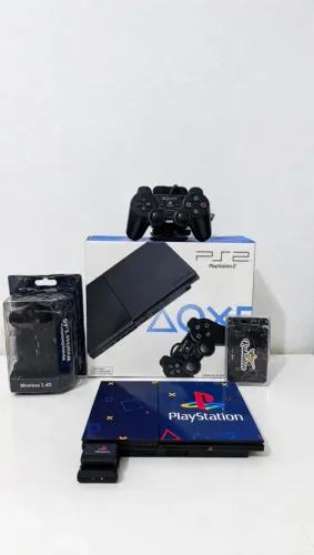 PlayStation 2 Slim TUNADO + 80 JOGOS NO HD 160GB
