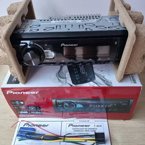 Som ORIGINAL Pioneer   Bluetooth USB <br>MVH-145Br Bluetooth e USB  Produto Novo Lacrado.
