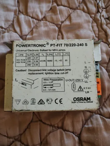 Reator eletrônico 