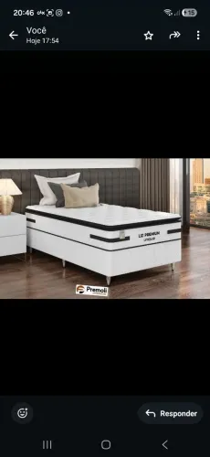 cama sol 88X188X74 Molas Ensacadas D33 R$ 2.090<br>R$ 2.089,99