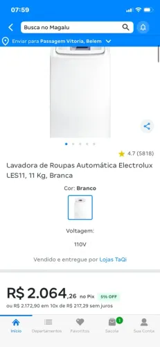 Máquina de lavar