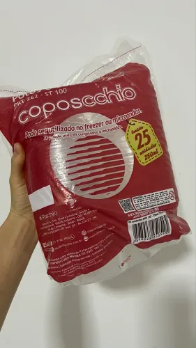 Embalagens descartáveis plaschio 250ml