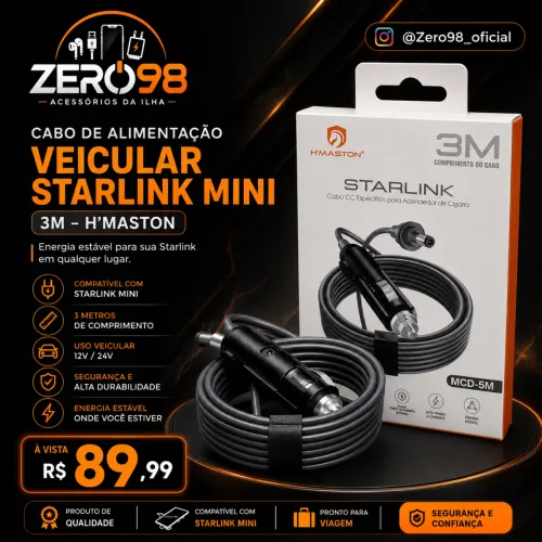 Cabo Veicular Starlink Mini 3M H?Maston