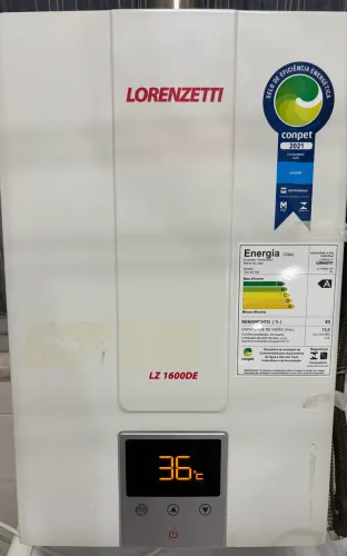Aquecedor de água a gás digital