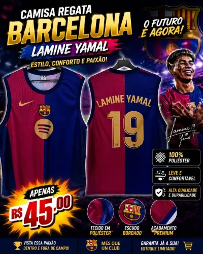 Camisa Regata Barcelona