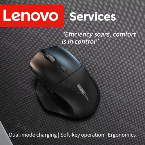 Mouse Bluetooth ergonômico e silencioso lenovo