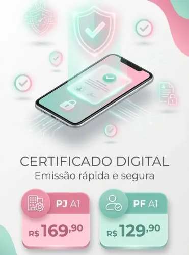 CERTIFICADO DIGITAL CNPJ E CPF - EMISSÃO RÁPIDA