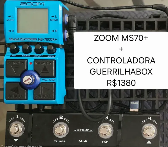 Pedal Zoom MS70CDR+ COM CONTROLADORA