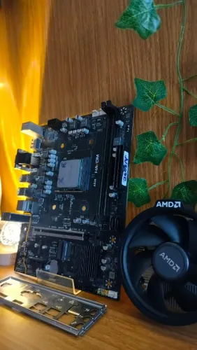 Kit Ryzen 7 5700g + Placa am4 hayom a520 + Cooler amd