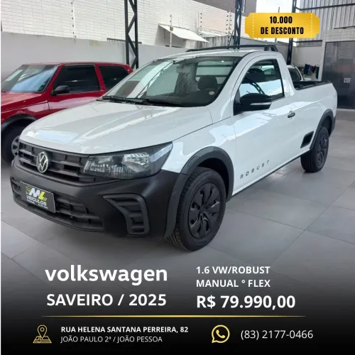 Volkswagen Saveiro Robust 1.6 Total Flex 8V 2025
