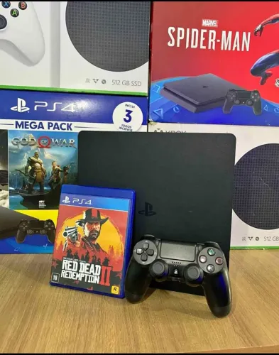 Playstation 4 1 TB + 2 controles + Red Dead Redemption 2