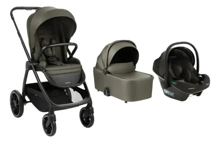 Carrinho de bebe Travel System Modena - Army Green - Kikka Boo