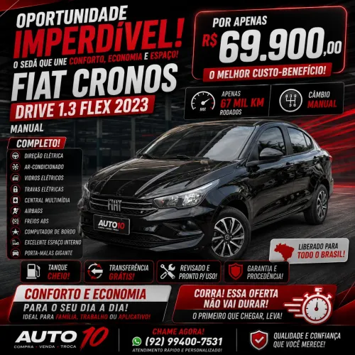 Fiat Cronos Drive 1.3 8V Flex 2023