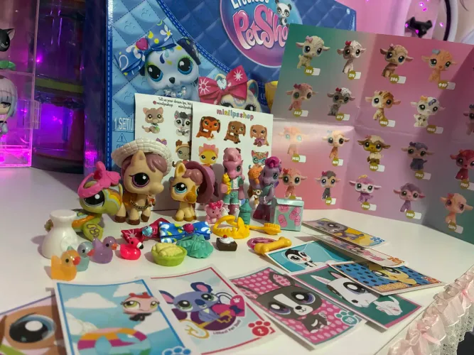 Littlest Pet Shop lote cavalo e tartaruga