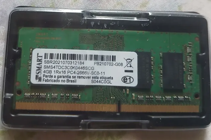 Memória RAM DDR4 NOTEBOOK 4GB 2666mhz