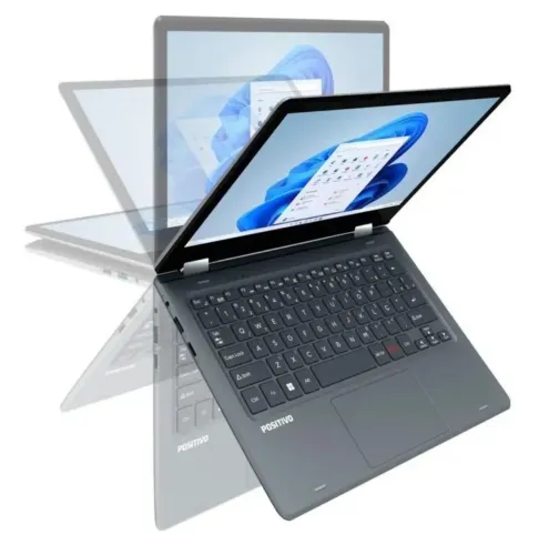 Notebook Positivo Duo 2 em 1 Intel Celeron C4128B-3 4GB 128GB 11,6" IPS HD Windows 11