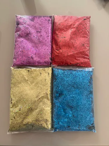 Confete Holográfico para balão bubble Festas 3mm Diversas Cores