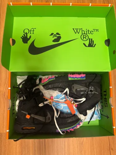 JORDAN AIR FORCE 1 MID SP - BLACK/CLEAR-BLACK - Nike 