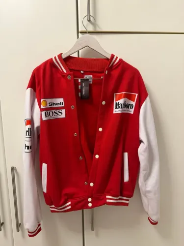 Jaqueta College McLaren Marlboro Retrô F1 - Nova c/ Etiqueta (Tam G)