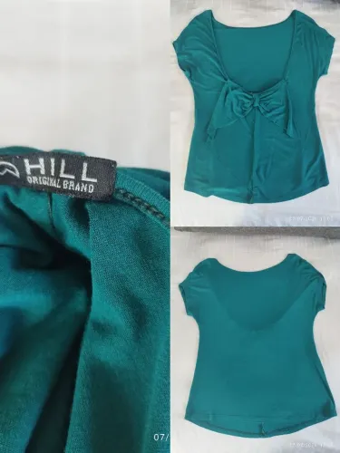 Blusa verde marca Hill Tam. P