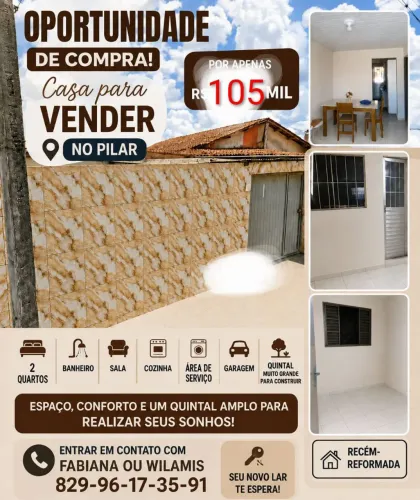 CASA EM CHÃ DO PILAR