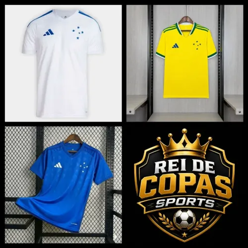 Camisa Cruzeiro Azul, Amarela e Branca 26-27 - Tamanho M
