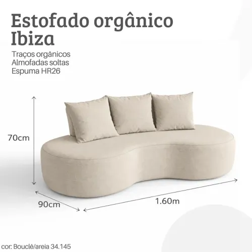 Sofá orgânico ibiza