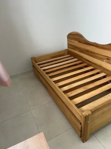 Cama dupla solteiro Madeira maciça 