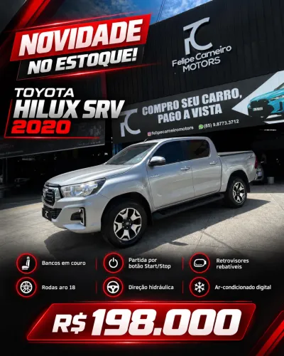 Toyota Hilux CD SRV 4X4 2.8 TDI Diesel Aut. 2020