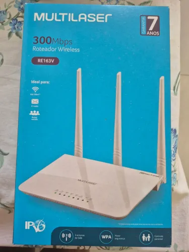 Roteador Wireless 300Mpbs RE163v MULTILASER