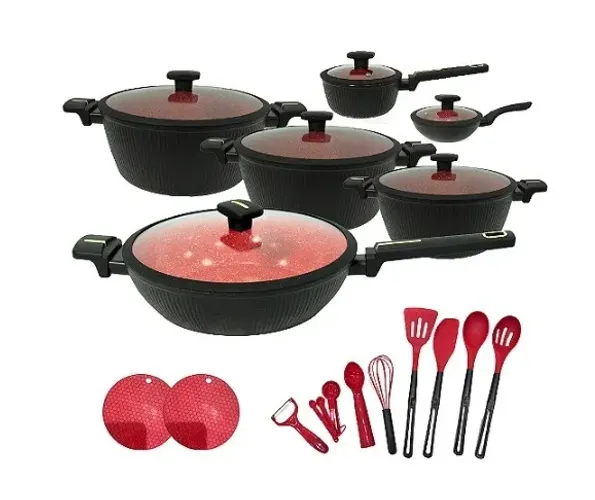 Conjunto Panelas Cerâmica Bella Capri Antiaderente Premium 22 peças - Importada
