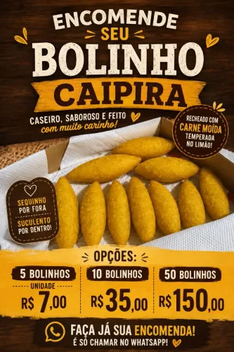 Encomenda de Bolinho Caipira 