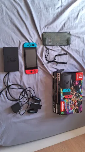Nintendo switch desbloqueado + conjunto de acessórios