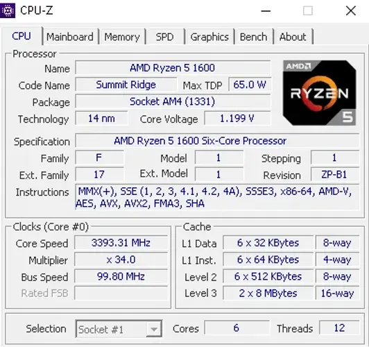Vendo ou troco Ryzen 5 1600 em processador melhor com torna