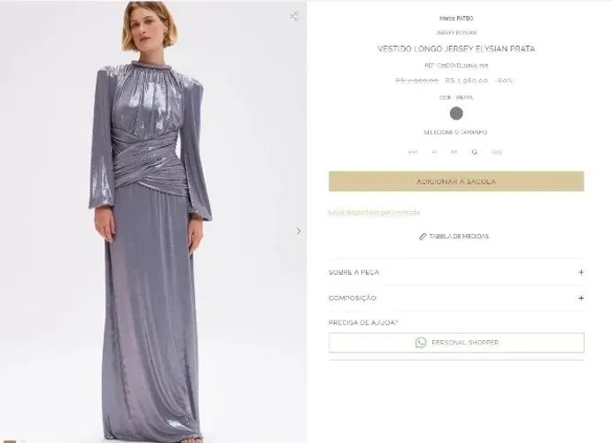 Vestido PatBo nunca usado