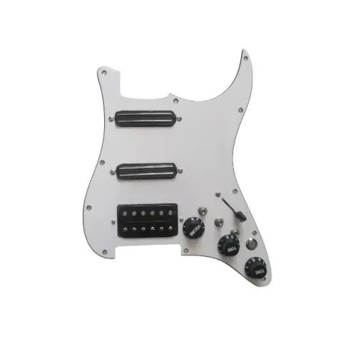 Escudo para Guitarra com Captador HHH Humbuckers Split Chave On Off - Modelo Strato Destro