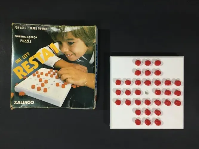 Antigo Jogo de Puzzle Resta 1 - Xalingo Completo Anos 80, 90