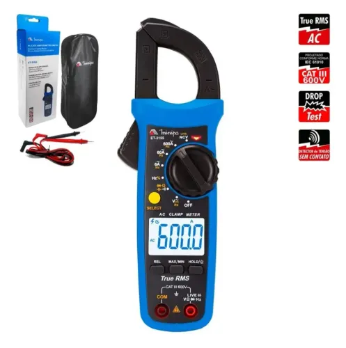 Minipa alicate amperímetro ET - 3155 True RMS