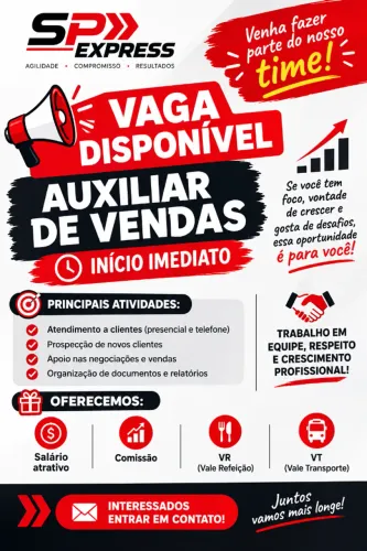Auxiliar de VENDAS