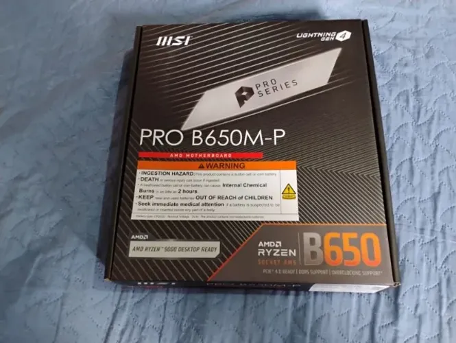 Placa Mãe MSI PRO B650M-P B650 AM5 DDR5 NOVA/LACRADA + NF