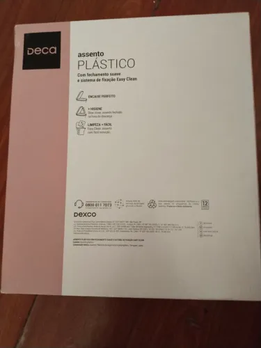 Vendo assento plástico DECA